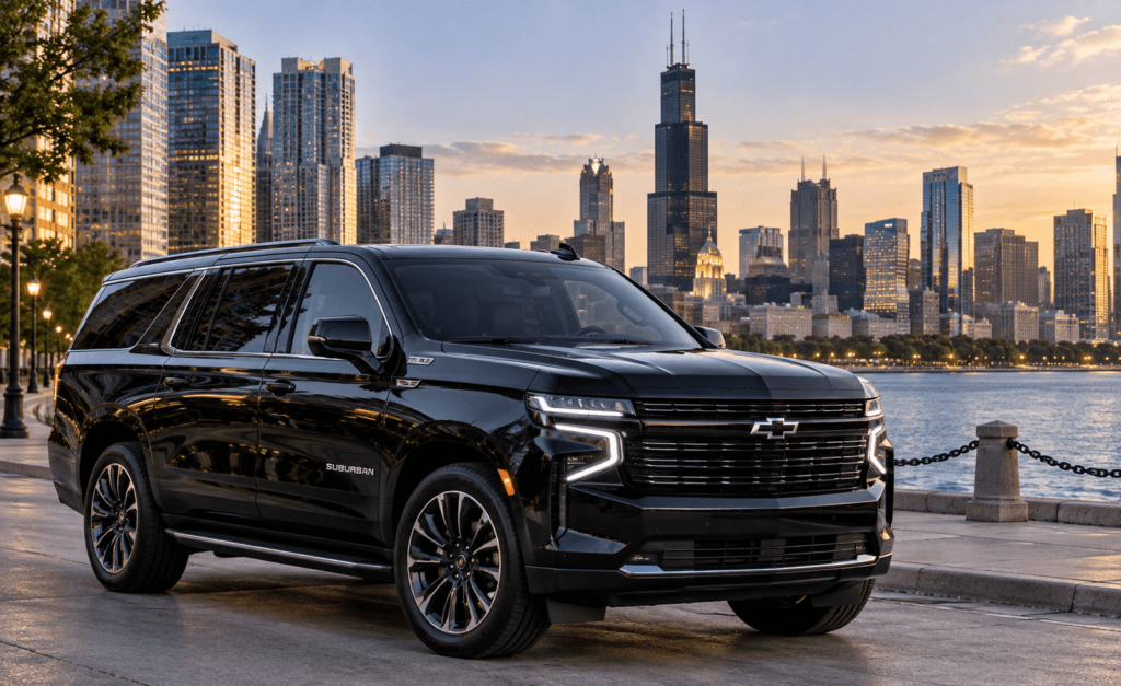 limousine transportation to airports Chauffeured sedan for a private airport transfer