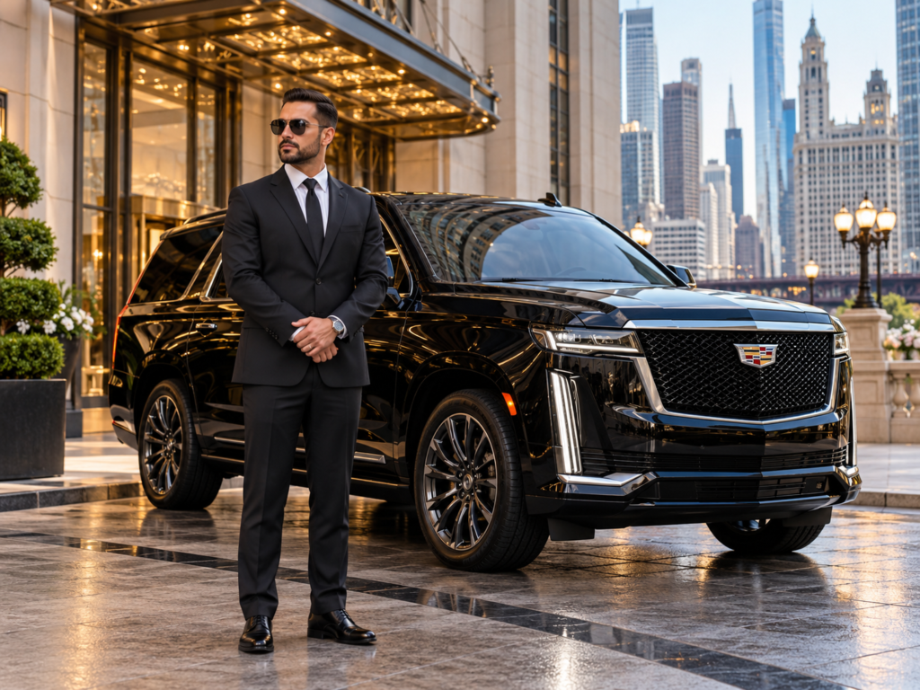 Group airport transportation — SUV and van ready for a team airport transfer