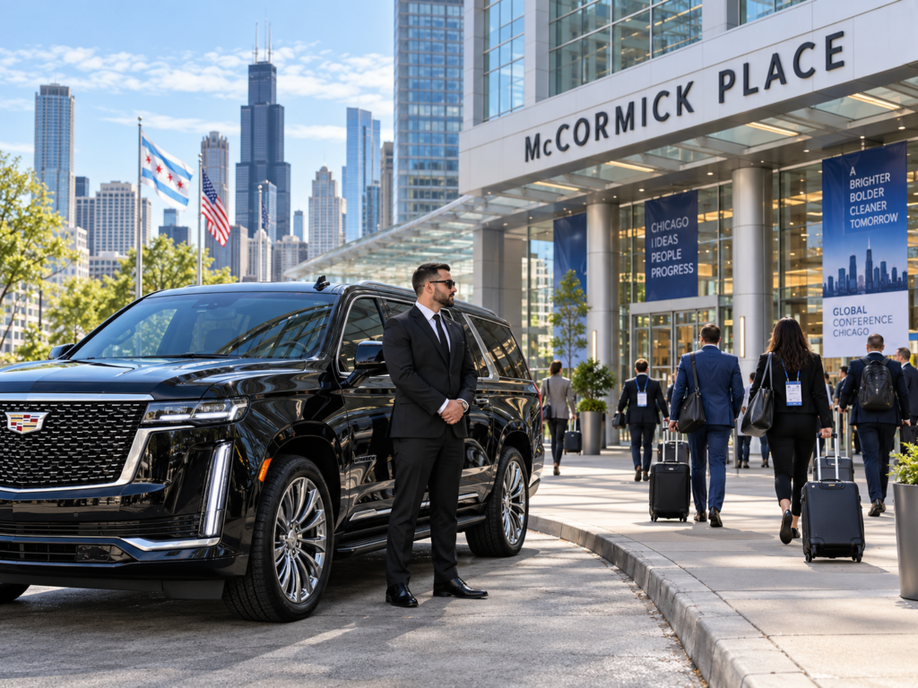Luxury vehicle on the highway for a long-distance limo trip