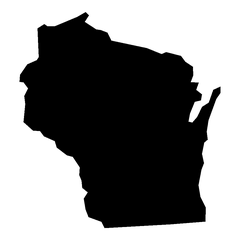 Wisconsin state outline icon